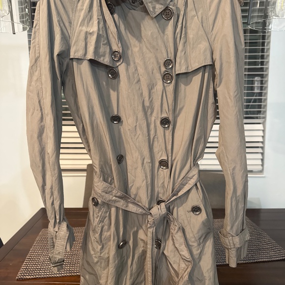 3/4 length Burberry Brit Metallic Trench Coat - Picture 3 of 3